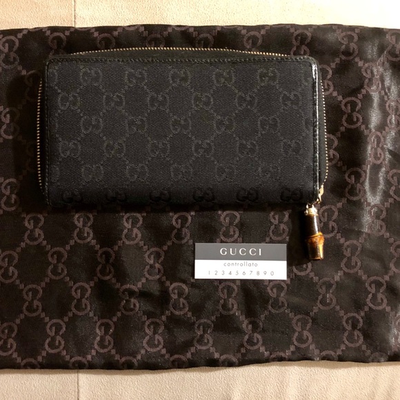 gucci fabric wallet